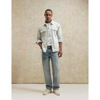 River Island Loose Fit 5 Pocket Rigid Jeans Light Blue