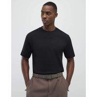 River Island Muscle Fit Pure Cotton T-Shirt Black