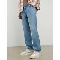 River Island Straight Fit 5 Pocket Stretch Jeans Blue Denim