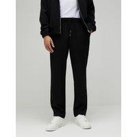 River Island Slim Fit Elasticated Waist Smart Joggers Black