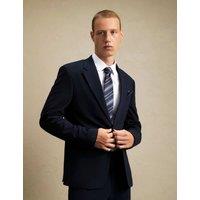 River Island Slim Fit Single Breasted Suit Jacket Navy