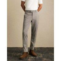 River Island Skinny Fit Check Suit Trousers Grey Mix