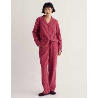 Seasalt Cornwall Pure Cotton Printed Pyjama Set Red Mix