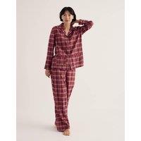 Seasalt Cornwall Pure Cotton Checked Pyjama Set Red Mix