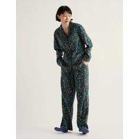 Seasalt Cornwall Pure Cotton Printed Pyjama Set Teal Mix