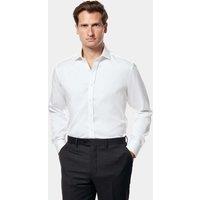 Hawes & Curtis Regular Fit Non Iron Pique Shirt White
