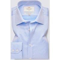 Hawes & Curtis Regular Fit Non Iron Pique Shirt Blue