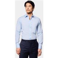 Hawes & Curtis Regular Fit Pure Cotton Herringbone Shirt Blue
