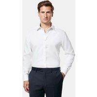 Hawes & Curtis Slim Fit Non Iron Pure Cotton Textured Shirt White