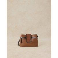 White Stuff Leather Cross Body Bag Tan