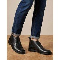 Jones Bootmaker Leather Lace Up Chukka Boots Black