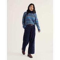 Seasalt Cornwall Merino Wool Rich Striped Jumper Blue Mix