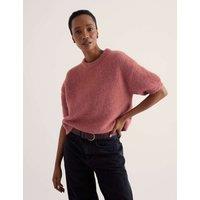 Seasalt Cornwall Textured Jumper with Wool & Mohair Pink