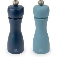 Peugeot Wooden Salt & Pepper Mills 15cm Blue Mix