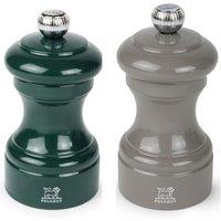Peugeot Set of 2 Bistro Wooden 10cm Salt & Pepper Mills Grey Mix
