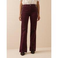 Nobody's Child Cord High-Waisted Bootcut Jeans Navy