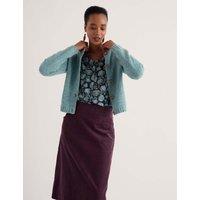 Seasalt Cornwall Pure Cotton Floral V-Neck Relaxed T-Shirt Blue Mix