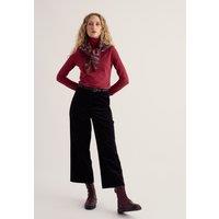 Seasalt Cornwall Cotton Rich Roll Neck Top Red