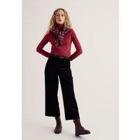 Seasalt Cornwall Cotton Rich Roll Neck Top Red