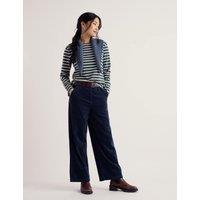 Seasalt Cornwall Pure Cotton Striped Crew Neck T-Shirt Green Mix