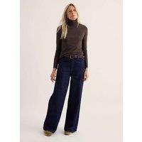 Seasalt Cornwall Cotton Rich Roll Neck Top Brown