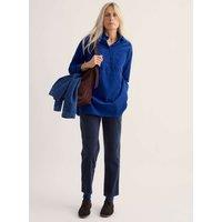 Seasalt Cornwall Pure Cotton Cord Oversized Collared Tunic Dark Blue