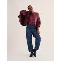 Seasalt Cornwall Pure Cotton Floral Button Detail Top Pink Mix