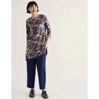 Seasalt Cornwall Floral Round Neck Tunic with Cotton White Mix