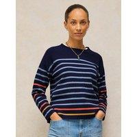White Stuff Striped Jumper Navy Mix