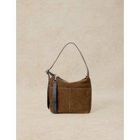 White Stuff Suede Mini Cross Body Bag Green