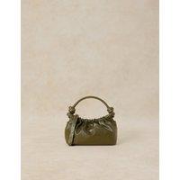 White Stuff Leather Mini Shoulder Bag Green