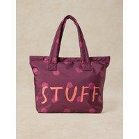 White Stuff Printed Tote Bag Purple Mix