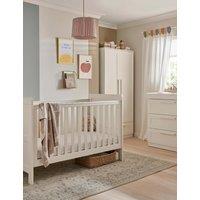 Mamas & Papas Atlas 3 Piece Cot Bed Dresser & Wardrobe Set Stone