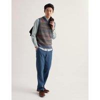 Seasalt Cornwall Lambswool Rich Fair Isle V-Neck Knitted Vest Multi