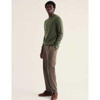 Seasalt Cornwall Prow Merino Wool Rich Crew Neck Jumper Olive