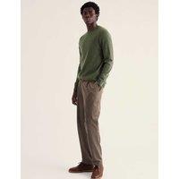 Seasalt Cornwall Prow Merino Wool Rich Crew Neck Jumper Olive