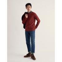 Seasalt Cornwall Pure Cotton Jersey Textured Long Sleeve Top Dark Orange