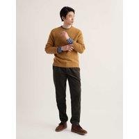 Seasalt Cornwall Merino Wool Rich Flecked Crew Neck Jumper Yellow