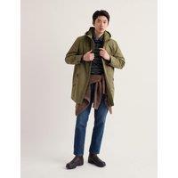 Seasalt Cornwall Atlantek Lightweight Waterproof Parka Coat Olive