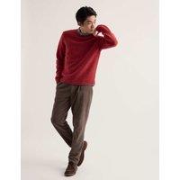 Seasalt Cornwall Merino Wool Rich Flecked Crew Neck Jumper Red