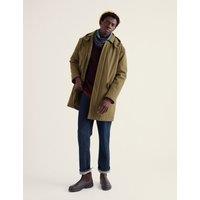 Seasalt Cornwall Stone Wave Waterproof Cotton Blend Coat Green