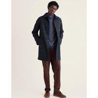 Seasalt Cornwall Men's Wool Blend Roskorwell Coat Navy Mix