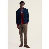 Seasalt Cornwall Relaxed Fit Pure Cotton Textured Blazer Navy