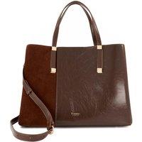 Dune London Textured Tote Bag Brown