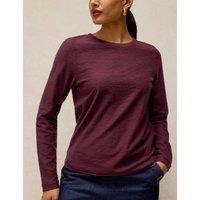 White Stuff Pure Cotton Top Purple Mix