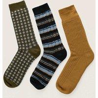 Seasalt Cornwall 3pk Novelty Cotton Rich Socks Multi