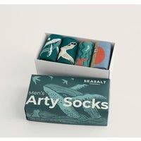 Seasalt Cornwall 4 Pack Socks Blue Mix