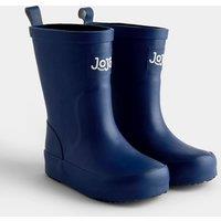 JoJo Maman Bb Waterproof Pull On Welly Boots Navy