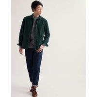 Seasalt Cornwall Regular Fit Corduroy Shirt Dark Green