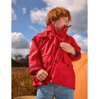 JoJo Maman Bb Waterproof Jersey Lined Fisherman Jacket Red